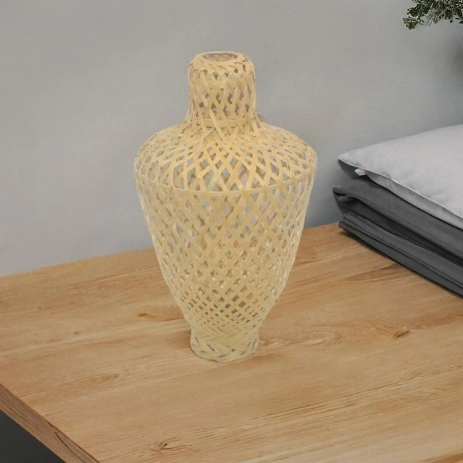 Bamboo Lamp Shade Lamp Cover Floor Lamp Living Room Woven Lampshade Replacement for Bedside Pendant Light Table Light Lantern