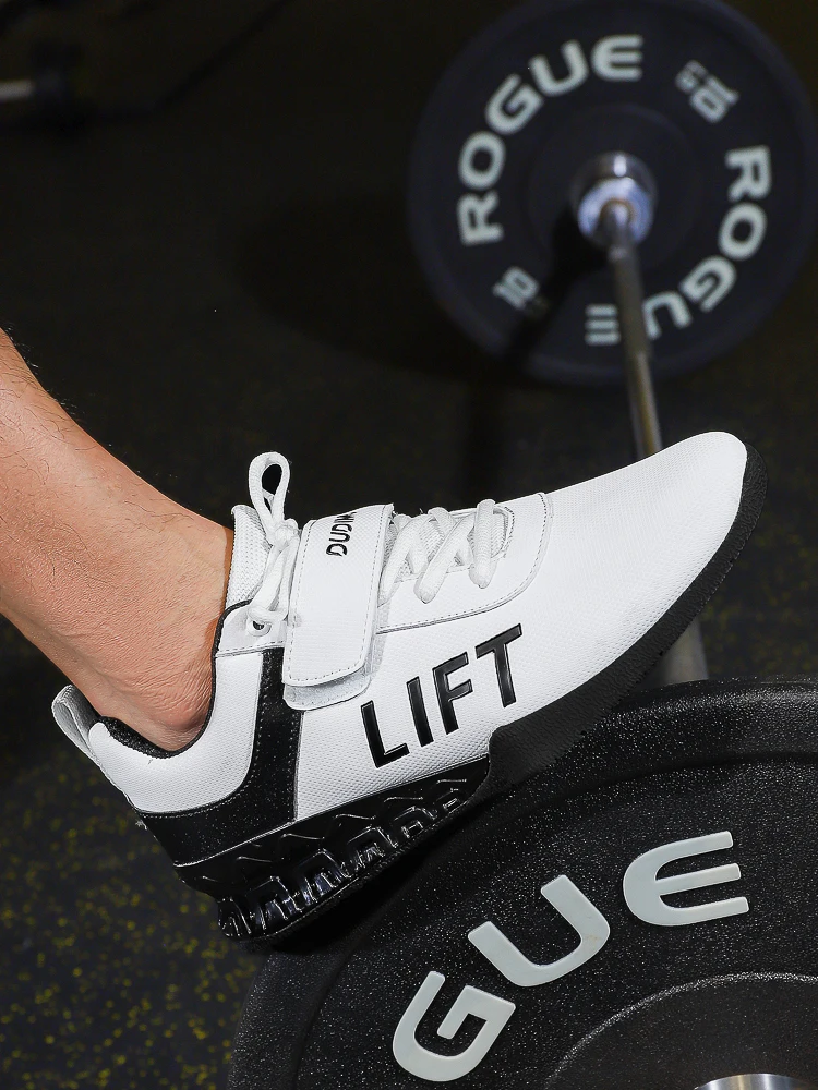 Hot Men's Weightlifting Shoes Men's Bodybuilding Deep Squat Weightlifting Shoes Gym Training Weightlifting Shoes