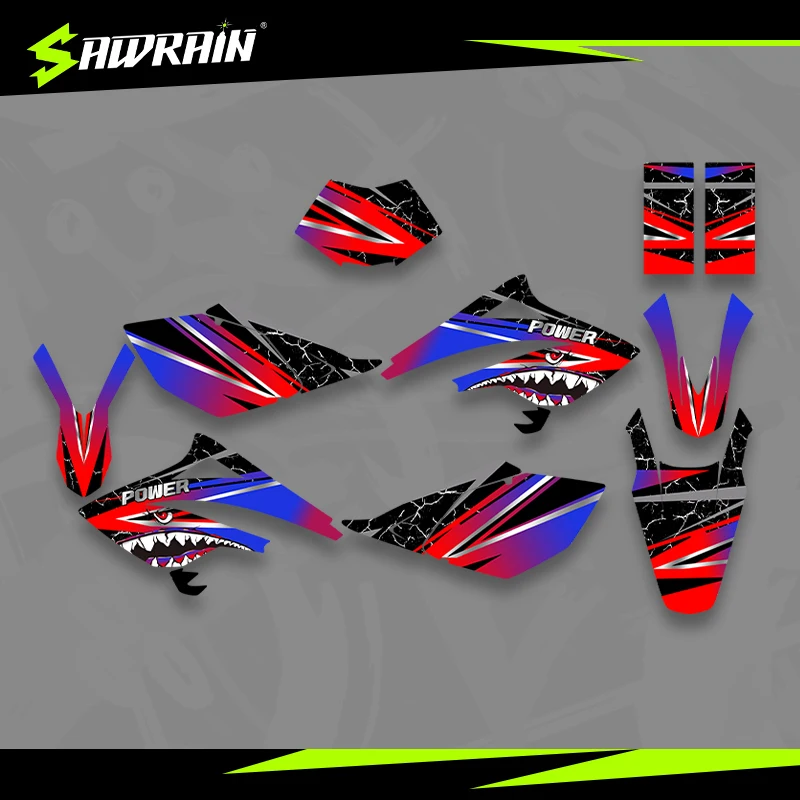 

Sawrain Motorcycle Graphics Backgrounds Decal Stickers Kits for 06-10 BETA RR