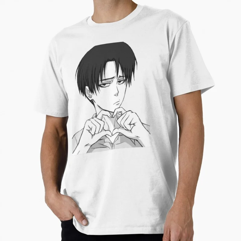 

Funny levi ackerman Attack On Titan Gift t shirt for Anime lover Manga Graphic Tee Y2K clothes Large size Tops cartoon print