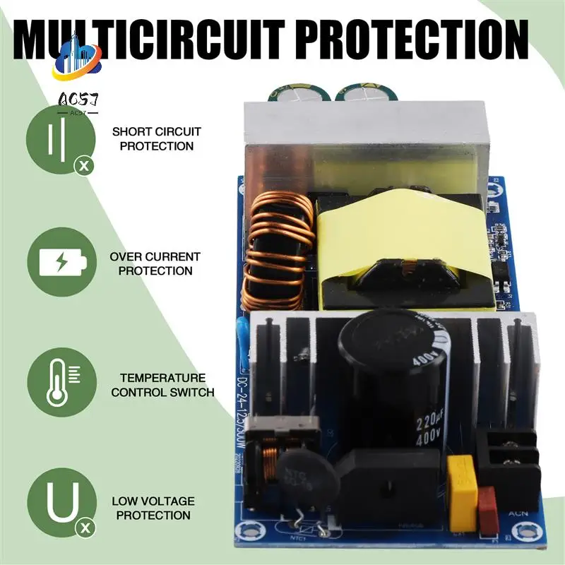 

AC57-AC 100-240 В до 24 В постоянного тока 12,5 А плата модуля питания переключатель AC-DC плата питания