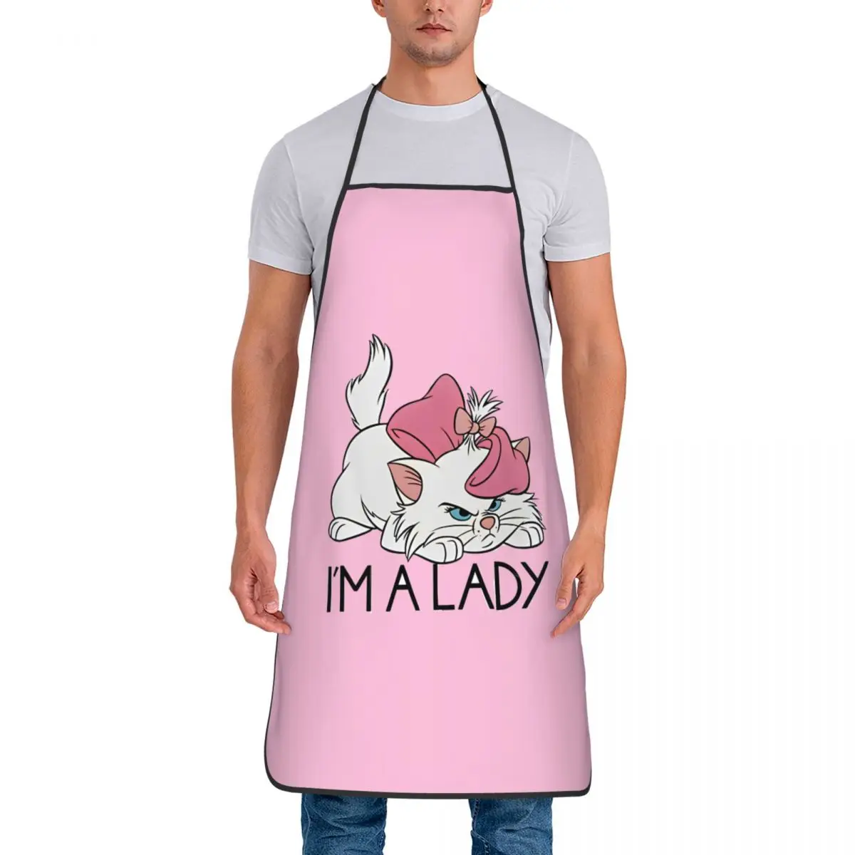 Sono una signora Marie Aristocats Cute Cats grembiule pulizia della casa pittura grembiuli cucina divertente scamiciato adulto