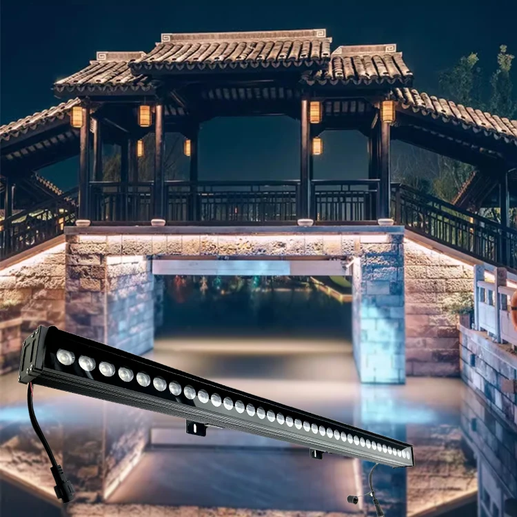 

36W Outdoor Waterproof Led Full-Color Wall Washers IP65 Remote Control Atmosphere Light Floor Lighting for Dance Room Wall