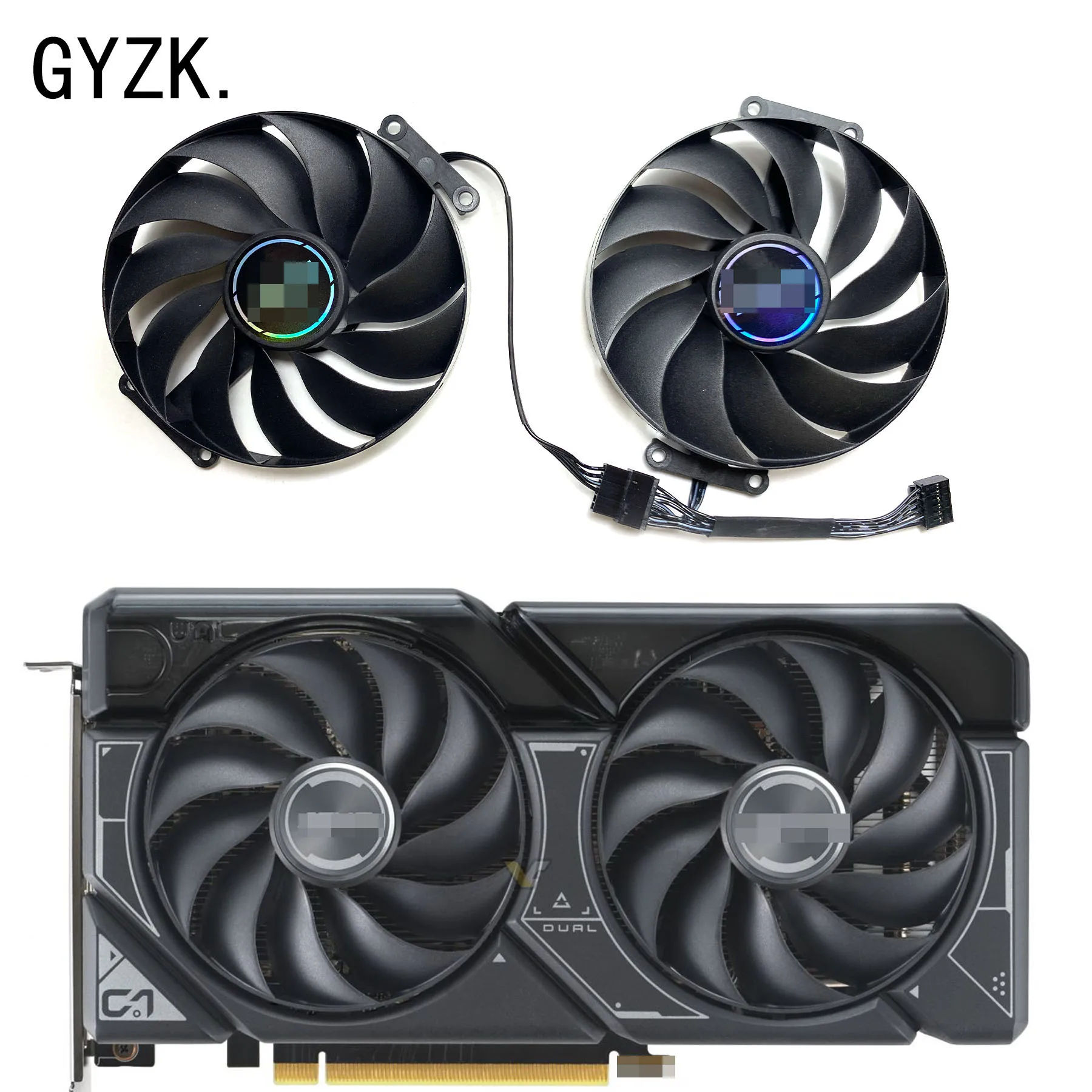 New For ASUS GeForce RTX4060 4060ti 4070 DUAL OC Graphics Card Replacement Fan