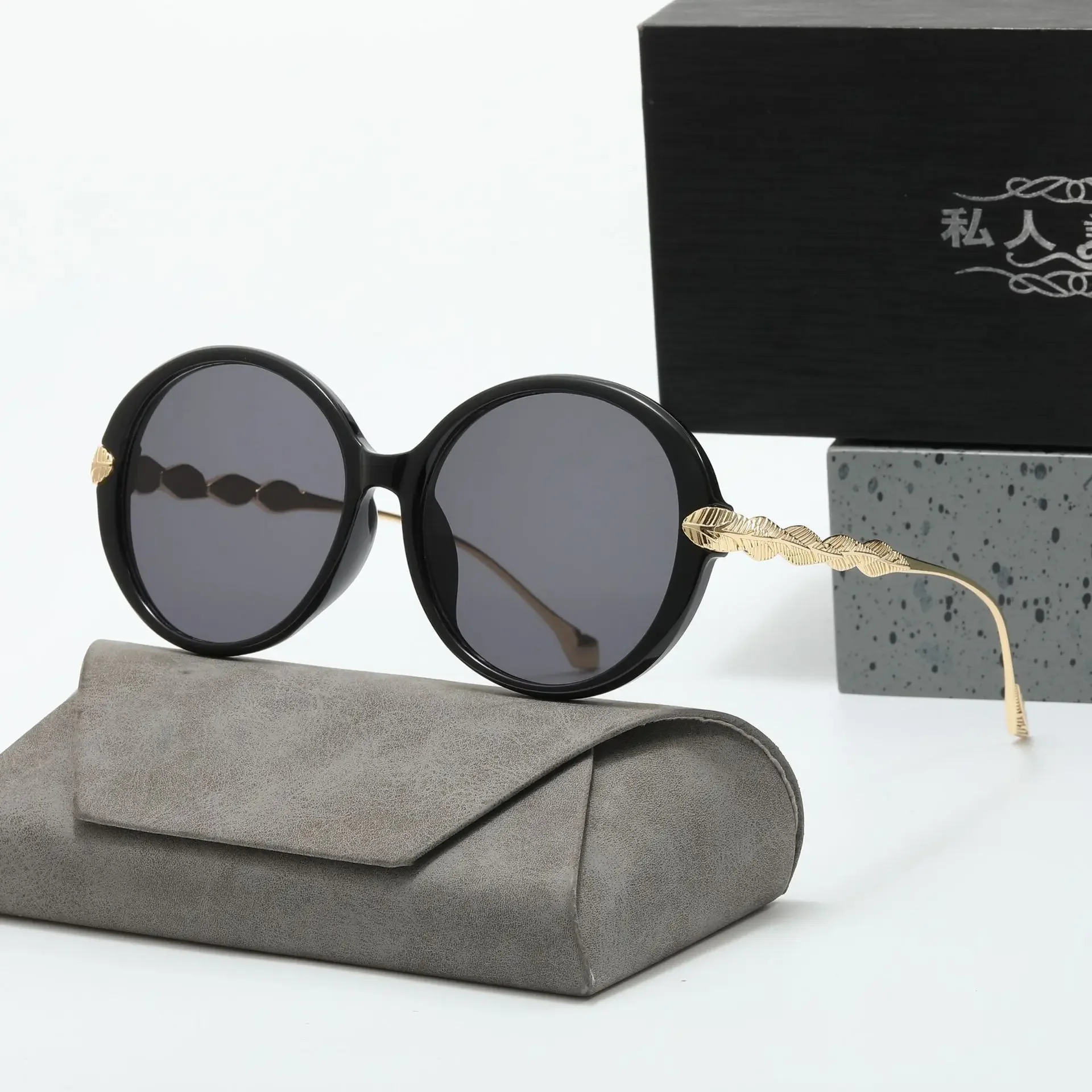 Vaka خمر إطار دائري النظارات الشمسية التدرج العصرية أزياء النساء الإناث النظارات الفاخرة العلامة التجارية مصمم ظلال للسيدات