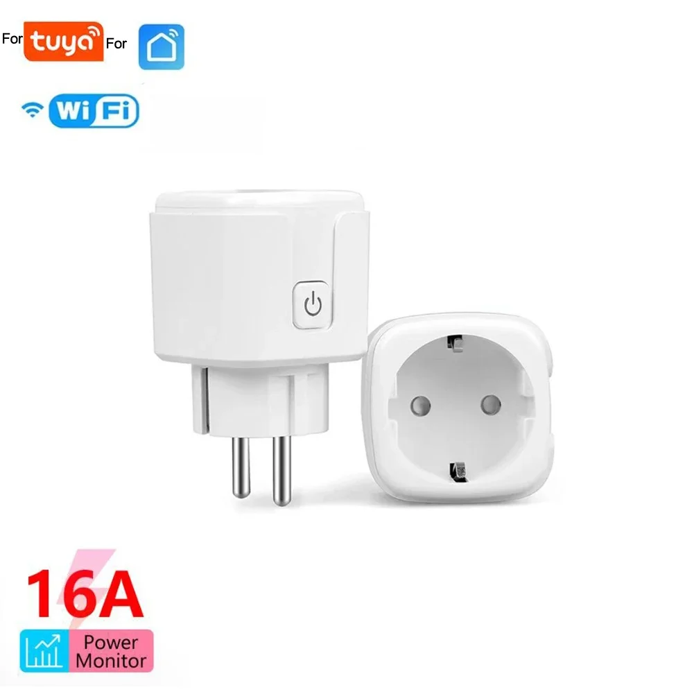 1 Set 16A/20A Smart Socket For WIFI Smart Socket With Power Monitor Timing Function Voice Control Home Smarts Appliance Parts
