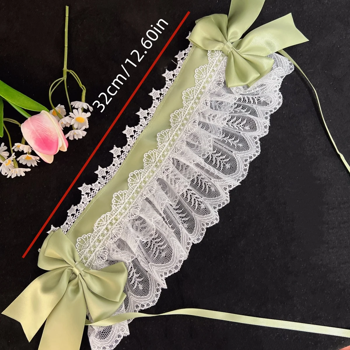 جديد أزياء من الدانتل رباط شعر الفتيات الحلو لوليتا تأثيري خادمة عقال الشريط Bowknot غطاء الرأس إكسسوارات الشعر الأنيقة