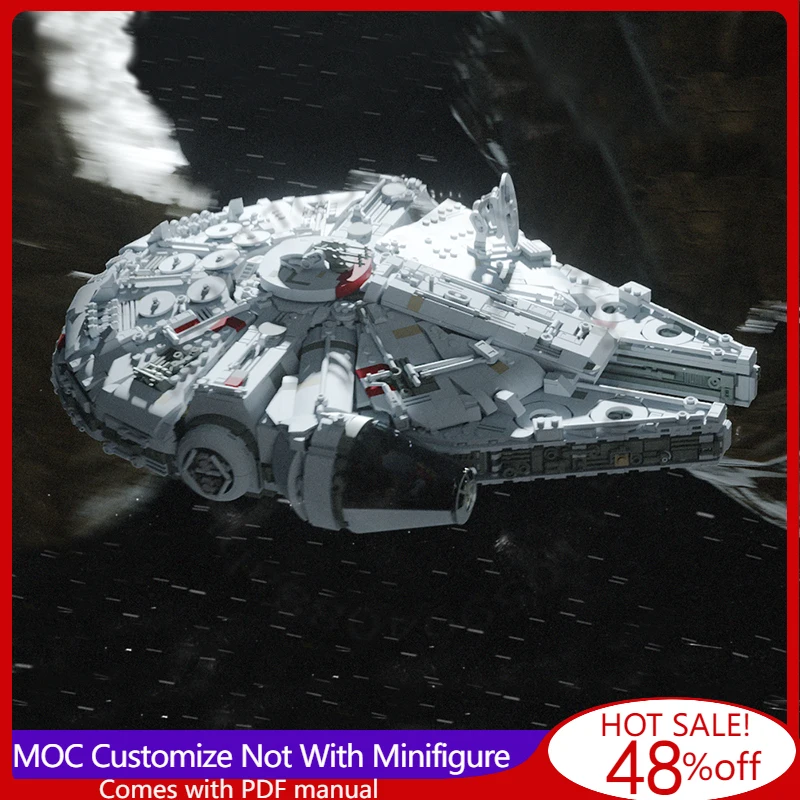 

3260 деталей Star Battle PiXEL-DANs 75257, модификация «THE FALCON», в стиле Playscale UCS, с полным набором для самостоятельной сборки, игрушка для мальчиков, подарок на Рождество