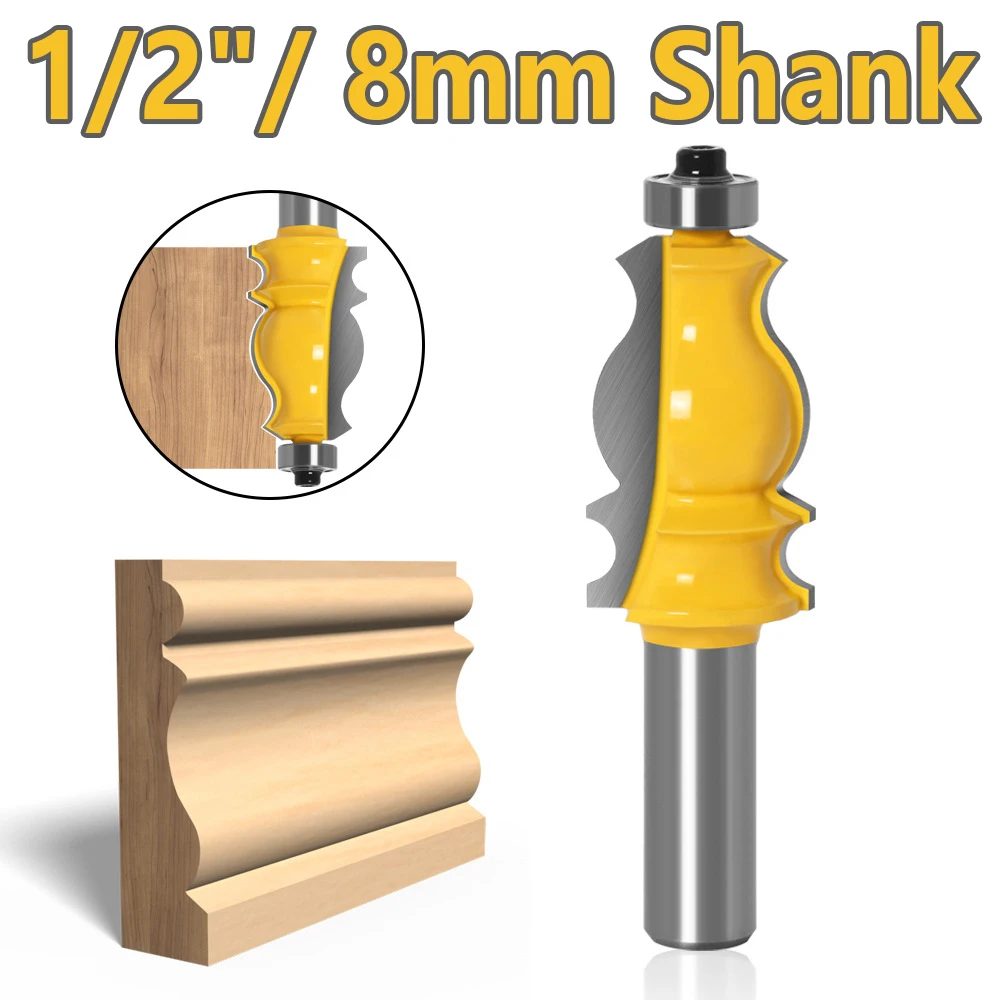 Mèche de routeur de moulage Architectural, coupe-Tenon pour outils de travail du bois, accoudoir en queue de poisson, mèche de routeur pour le travail du bois, 1 pièce