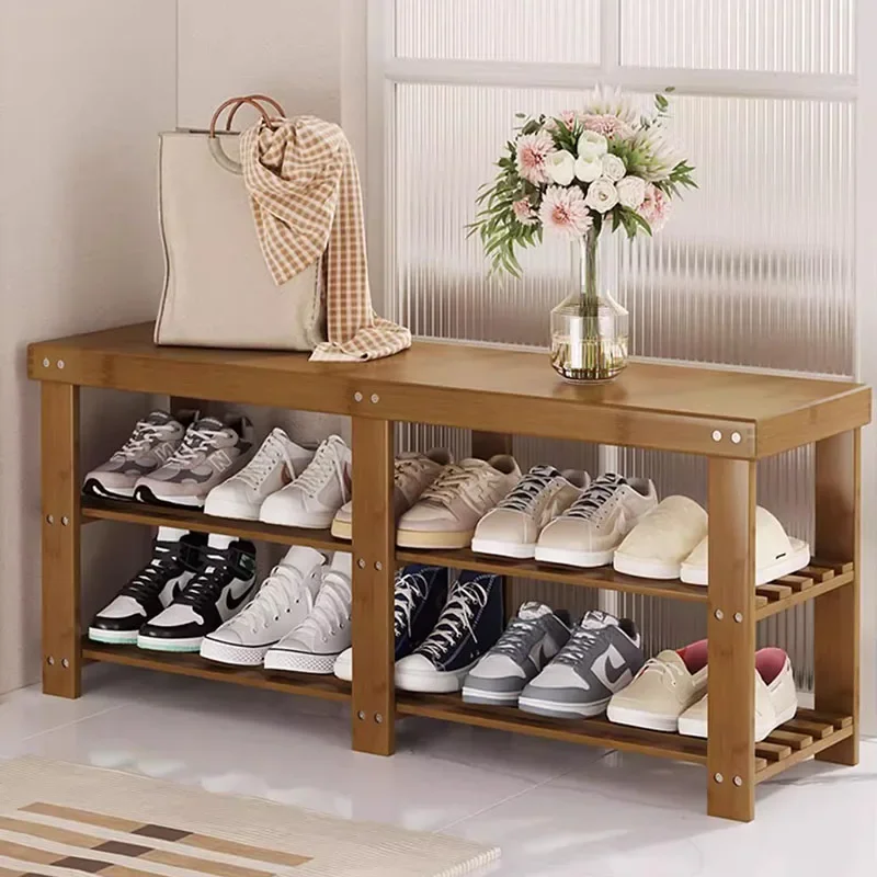 

Wooden Shelves Shoe Stand Storage Organizer Abinet Rack Entrance Hall Space Saving Shoe Stand Minimalism Zapatera Home Furniture