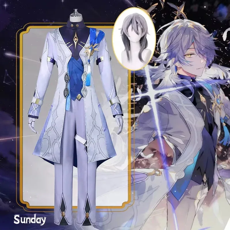 

Sunday Cosplay Costume Honkai Star Rail Carnival Uniform Wig Anime Figures Halloween Costumes Men Game Character Outfits