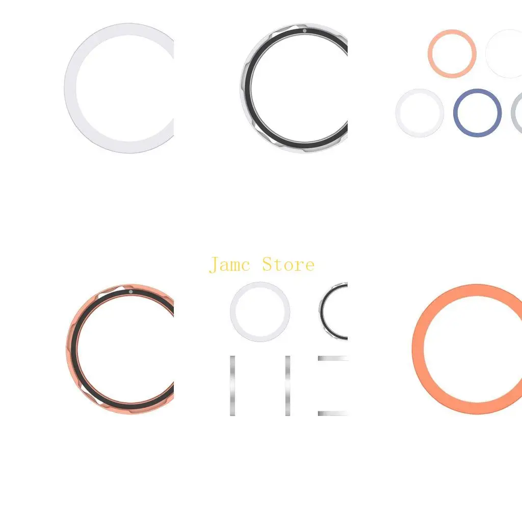 LX0B Elegant Fashionable Metal Bezel Rings Shell Case for CMF Watch Enhances Comfort Lightweight Offer Superior Protections