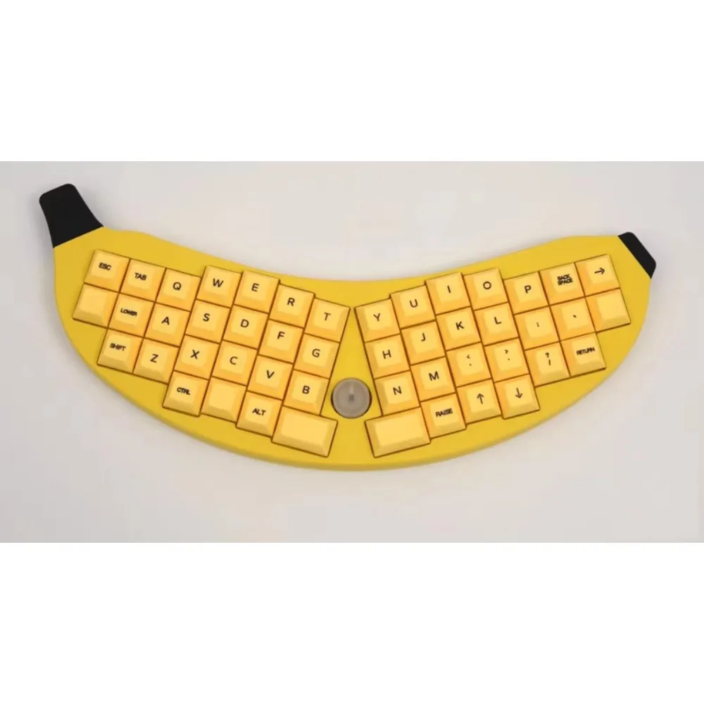 

Эргономичная механическая клавиатура Big Banana, новинка, 48 шт., игровые аксессуары с горячей заменой, RGB, проводная передняя клавиатура с вырезом, дуга, подарок