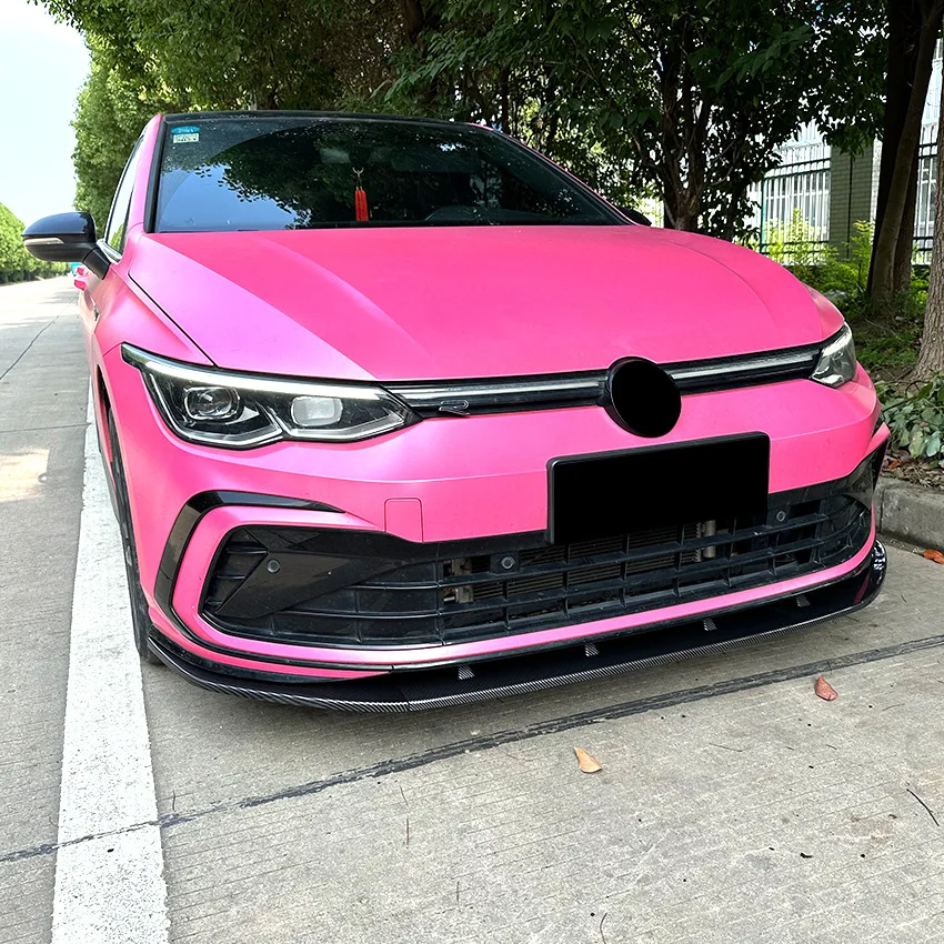 

Front Bumper Lip Spoiler For Volkswagen Golf 8 MK8 GTD GTE GTI Rline 2020-2023 Front Bumper Protector Lower Blade Splitter