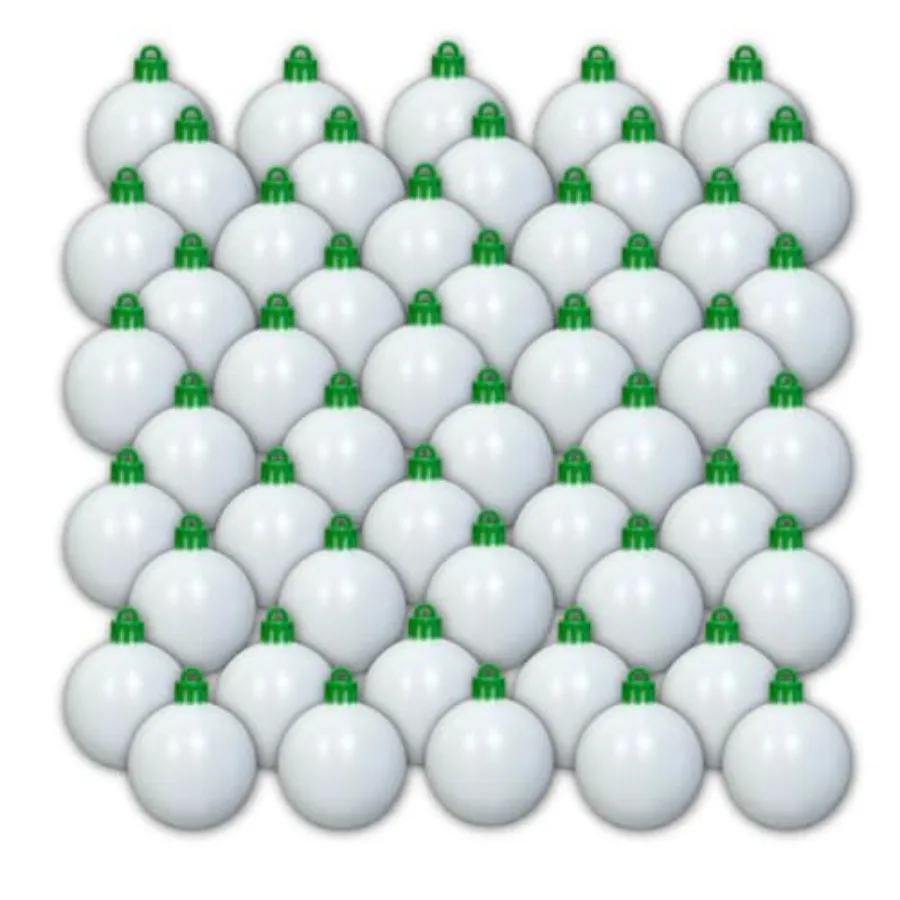 

Treemendous Christmas Tree Ornament Decorating Refill Kit - White Ball Ornaments Compatible with Treemendous Tree and Gift Box