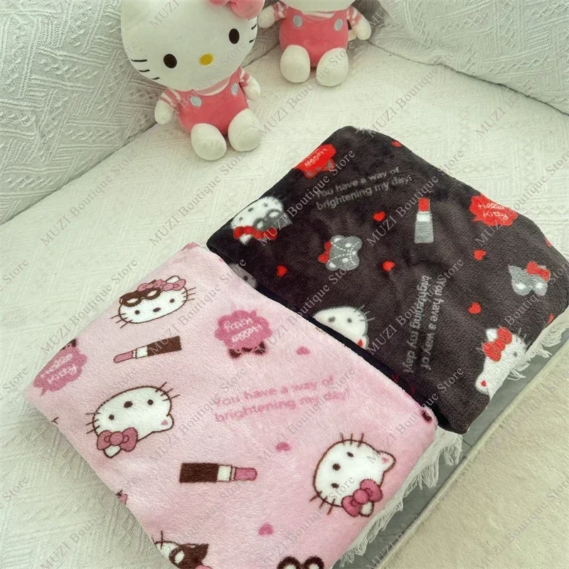 Sanrio Hello Kitty Pajama Pants Cartoon Kuromi Women Plush Coral Velvet Elastic Soft Trousers Comfortable Girls Home Home Gifts