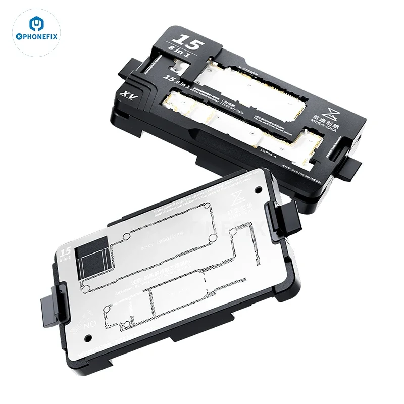 Qianli Mega-idea 8 in 1 Motherboard Fixture ISocket Jig Logic Board Test Fixture Holder for iPhone 14 14Plus 15 Pro15Pro Max