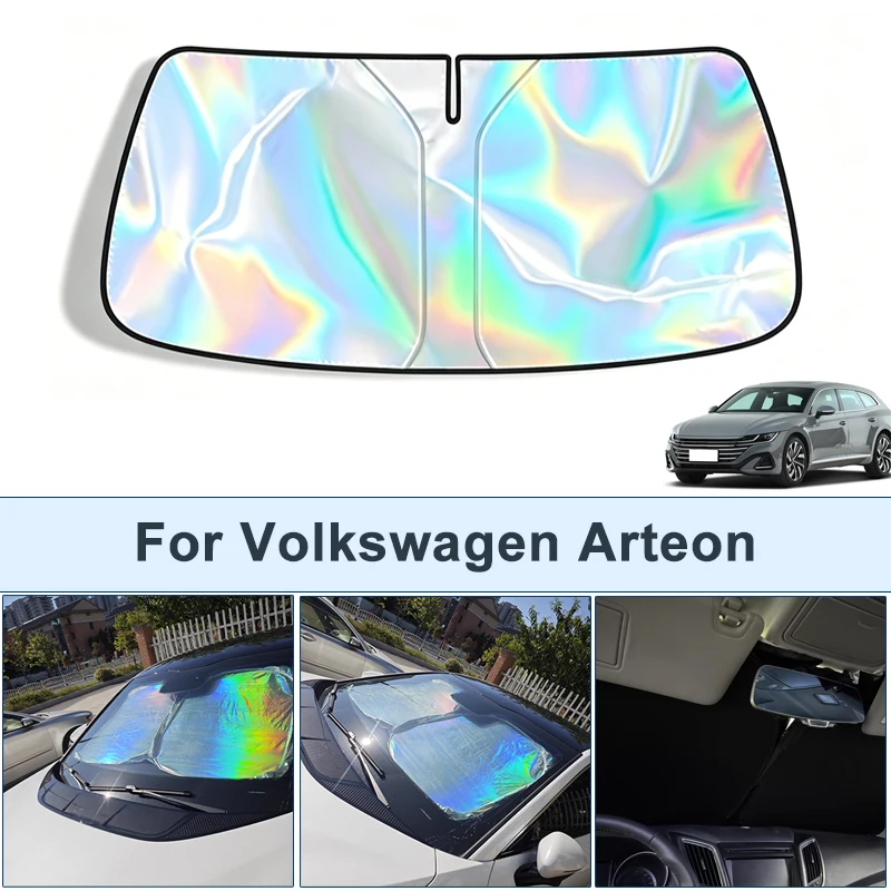 

Foldable Front Windshield Sun Shade For Volkswagen Arteon UV Reflective Sun Protection Cover Car Interior Accessories