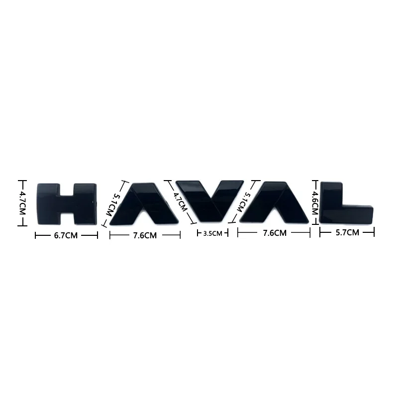 Front Grille Hood Logo Stickers For Haval H6 3rd DHT-PHEV 2023 Front Rear Trunk Styling Emblem Paste Car Accessories