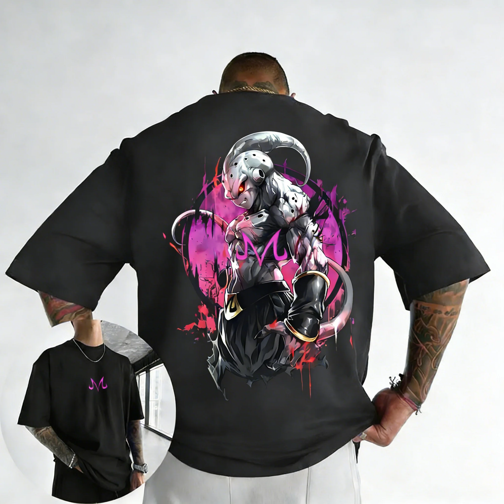 

Dragon Ball Anime T-shirt 2026 Summer New Majin Buu Printed Men's and Women's Street Hip Hop Loose Casual Short Sleeve Top