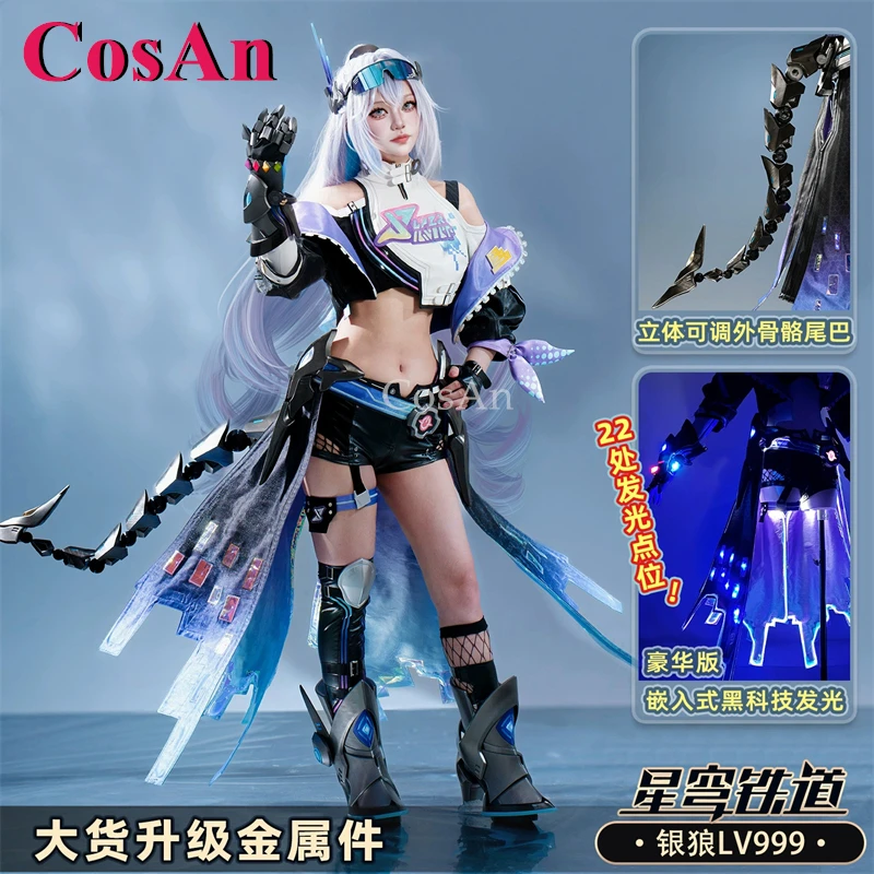 CosAn Game Honkai: Star Rail Silver Wolf LV.999 Cosplay Costumes Fashion Combat Uniform Women Activity Party Role Play Clothing