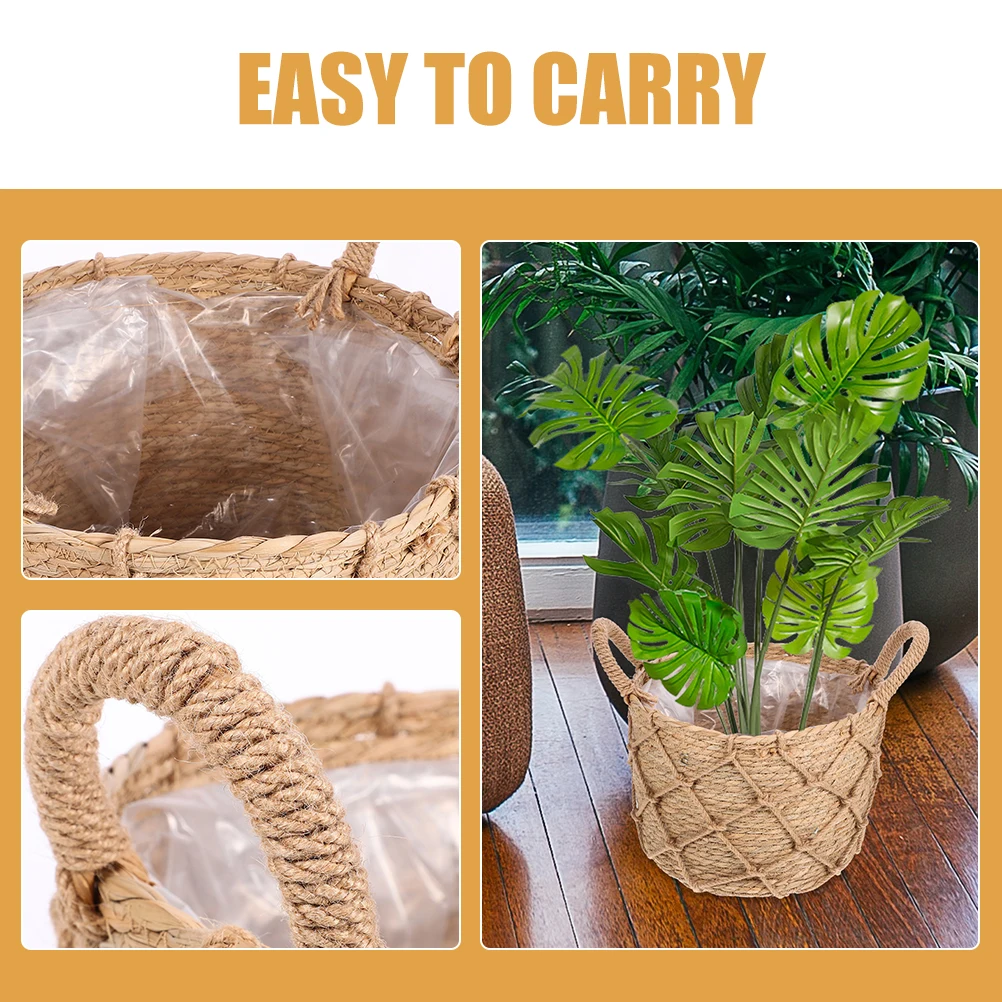 

Woven Flower Handmade Natural Storage Basket For Wedding Party Decorative Dried Flower Arrangement Portable Garden Vegetable