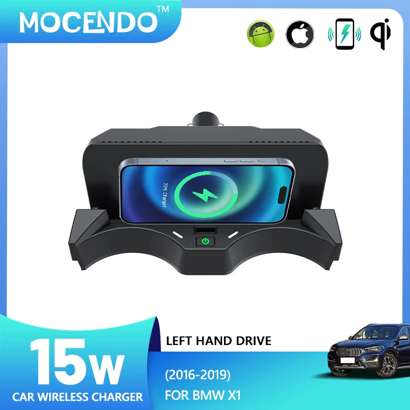 

Wireless charging For BMW X1 F48 F49 X2 F39 2016-2019 15W phone charger mobile holder fast charger car accessories