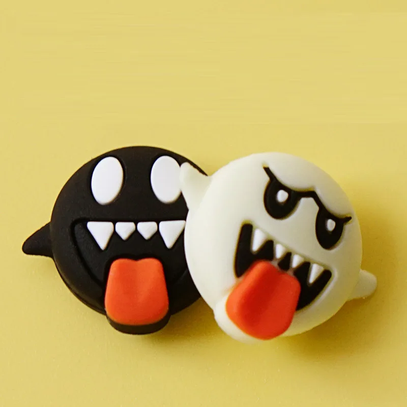 Nette Lustige Geister Silikon Weiche Thumb-Stick Grip Cap Joystick Schutzhülle Für Schalter Oled NS Lite Joycon Thumbstick Fall
