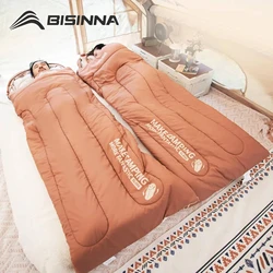 BISINNA Sleeping Bag Adult Single Portable Outdoor Camping Winter Cold and Warm Can Be Spliced Double Quilt for Picnic Hiking