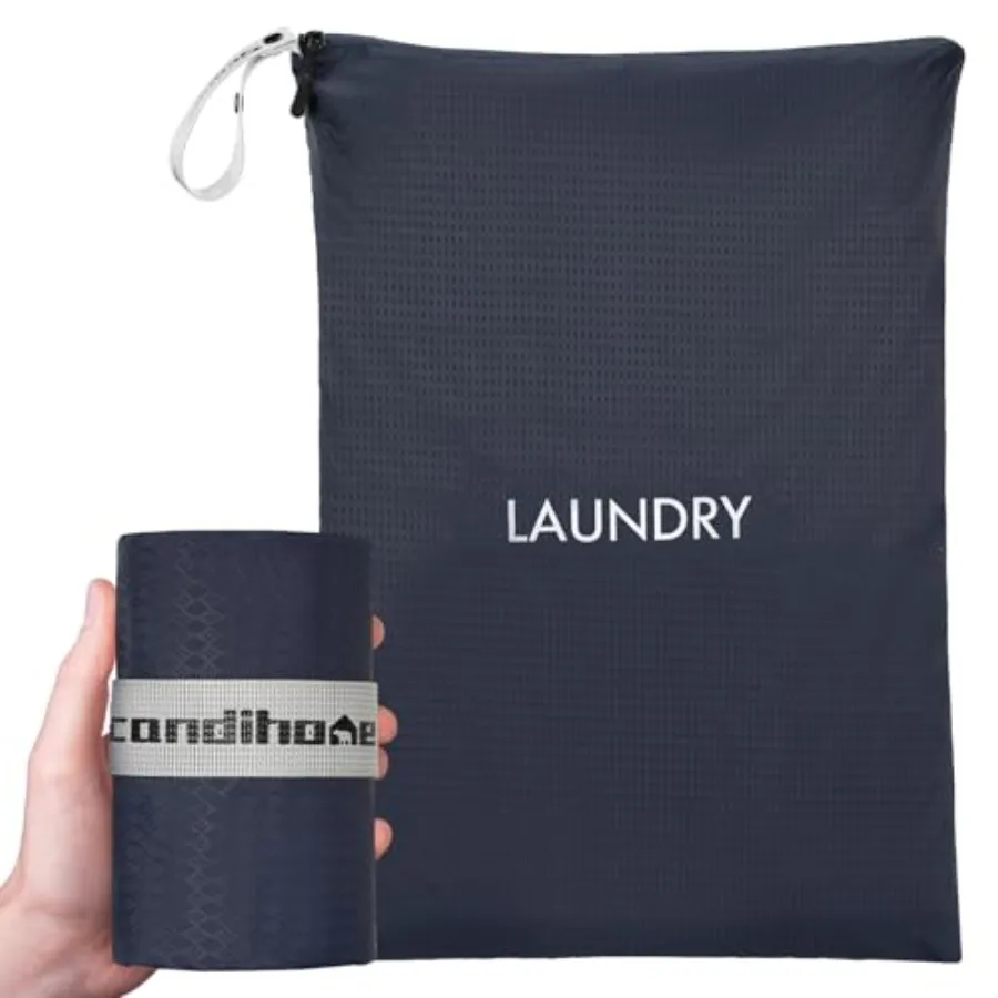

Многоразовая водонепроницаемая сумка для грязного белья: органайзер для одежды для путешествий, спорта, дома, колледжа