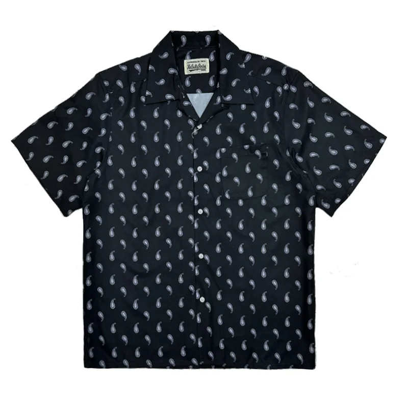 Trend Summer WACKO MARIA High Street Tenkoku Tokyo Small Cashew Flower Hawaii Retro Japanese Tide Short Sleeve Shirt