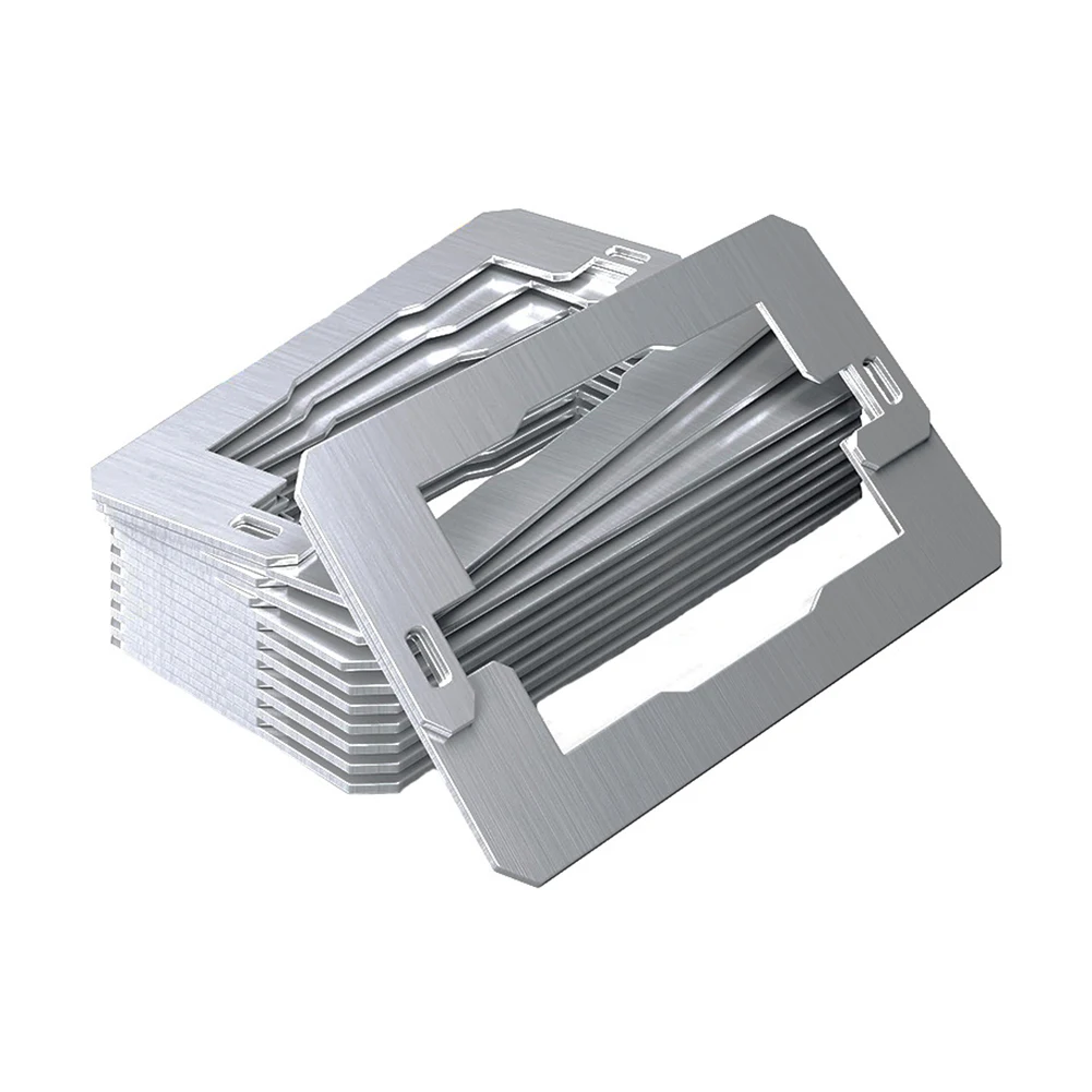 Stainless Steel Spacer Kit for Electrical Wall Plates to Improve Fit and Functionality on Standard US Outlet Boxes