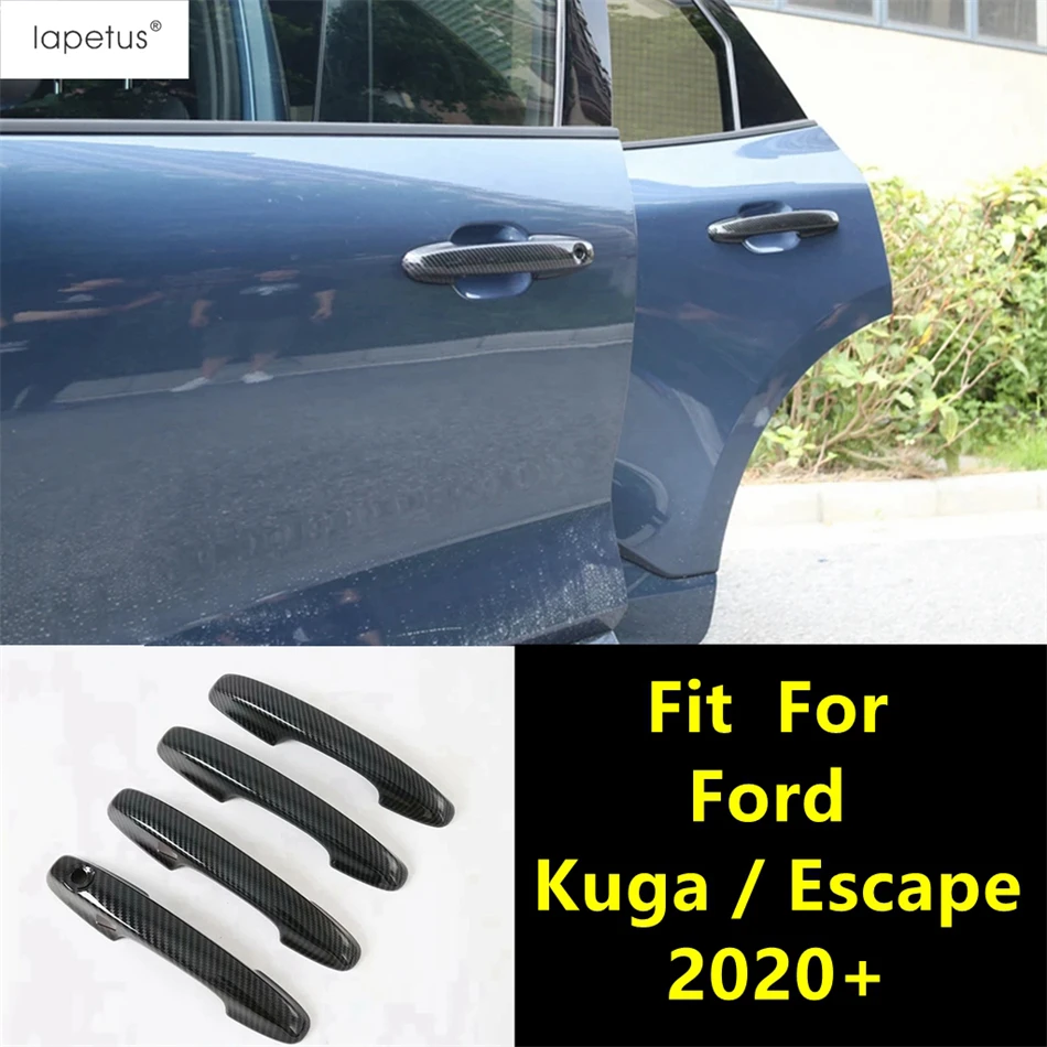 

Car Side Door Handle Decoration Protection Cover Trim For Ford Escape / Kuga 2020 - 2023 ABS Chrome / Carbon Fiber Accessories