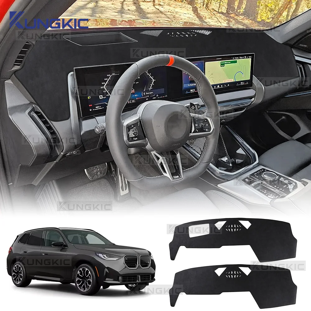 For BMW X3 G45 2025 2026 Car Dashboard Cover Premium Flannel Mat Avoid Light Pad Anti-UV Case Carpet Sunshade Anti-slide LHD RHD
