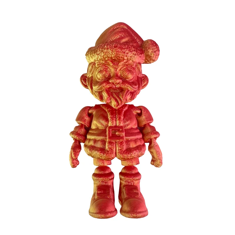 طباعة ثلاثية الأبعاد سانتا كلوز عيد الميلاد الحلي الإبداعية المشتركة المنقولة لعبة مجسمة هدية للبنين والبنات لعبة أرقام 1 قطعة #5