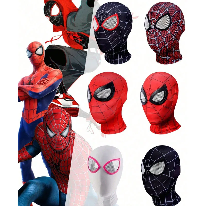 Marvel homem aranha cosplay máscara super-herói spidermans cosplay acessórios traje para homens mulheres vestido de festa de halloween acessórios