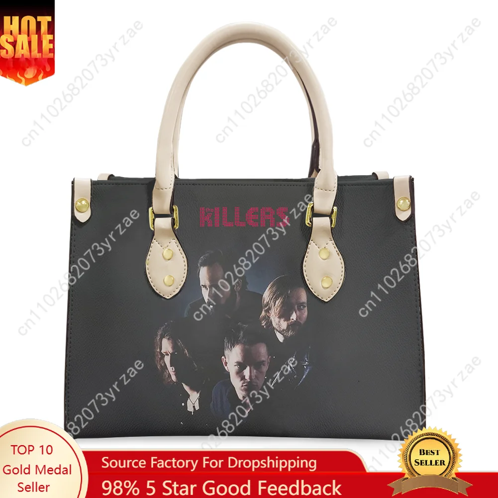 

The Killers Handbag Mens Womens Fashion Personalized Print Tote Bag Shoulder Bag Business Commuter Leather Purse Customize Bags