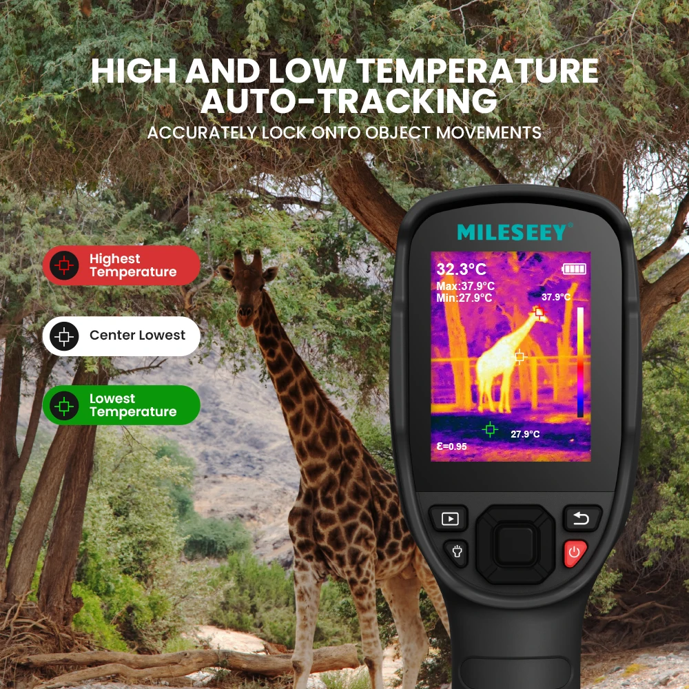 MILESEEY-TR256E Termômetros, 256*192