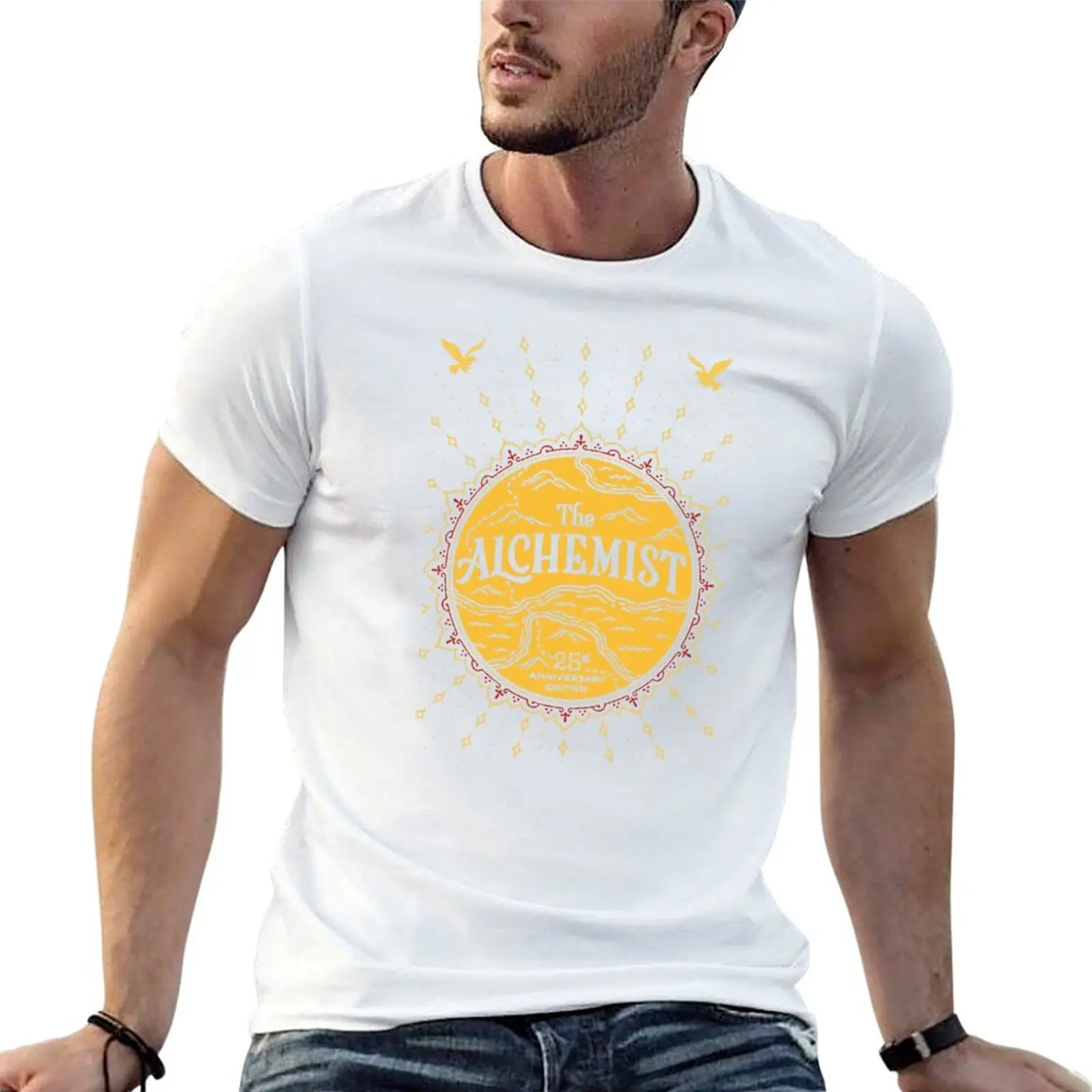 the alchemist vintage T-Shirt Trendy Print Short Sleeve T-Shirt