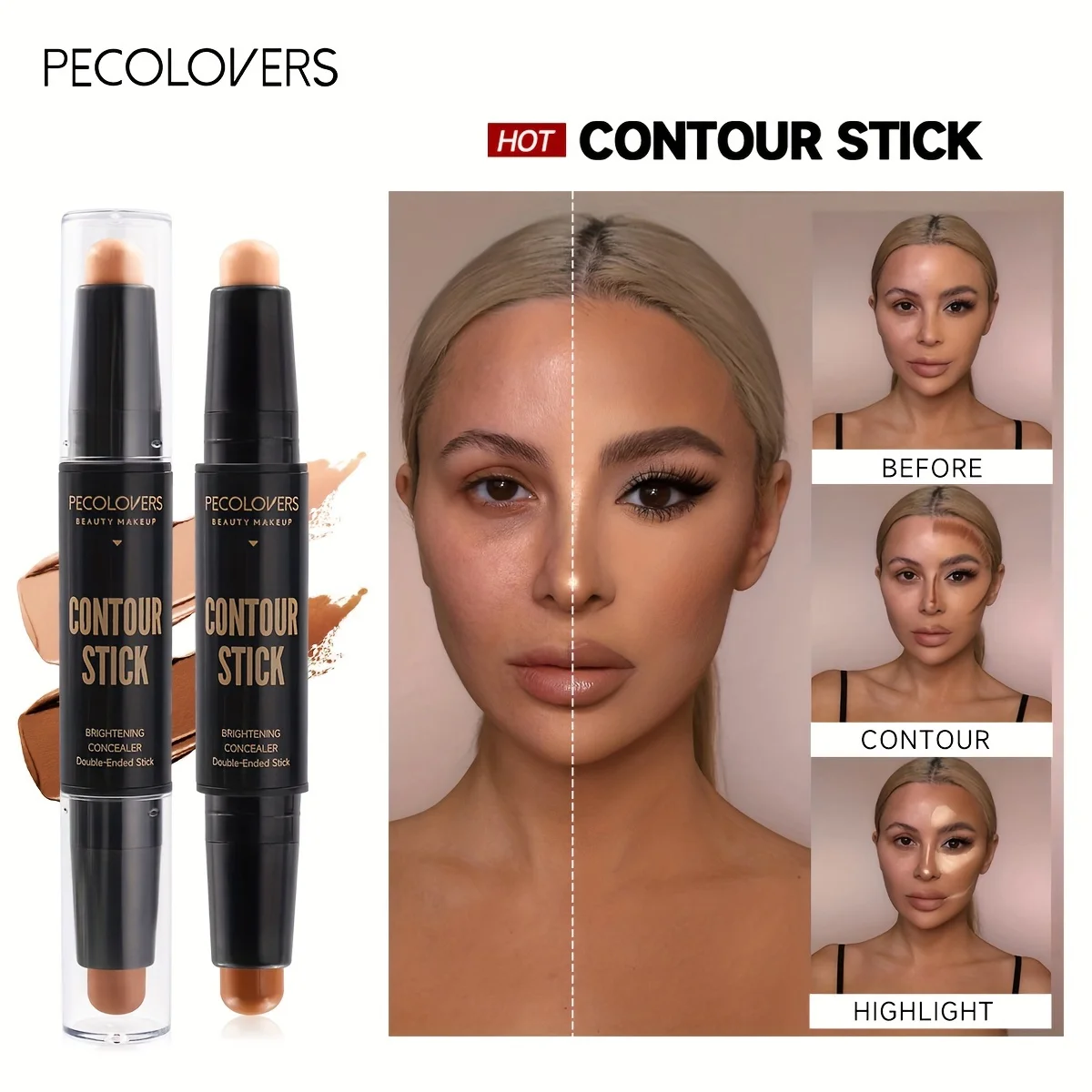 Face Concealer Contouring For Face Bronzer Beauty Contour Makeup Base Foundation Cream For Women\'s Cosmetics New