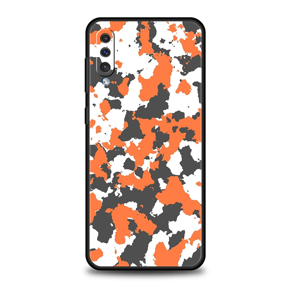 Camouflage Camo Phone Cover Case For Samsung Galaxy A12 A02 A03 A03S A52 A70 A50 A20 A10 A10S A40 4G Luxury Silicone Shell Coque