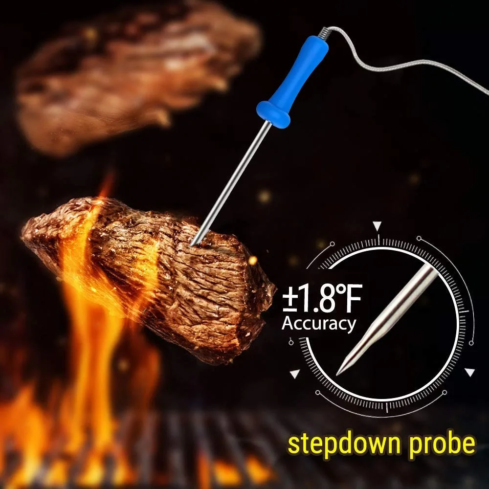 Bluetooth-Thermometer drahtloses Fleisch sofort gelesen zum Grillen Räucherofen Küchen thermometer Lebensmittel kochen