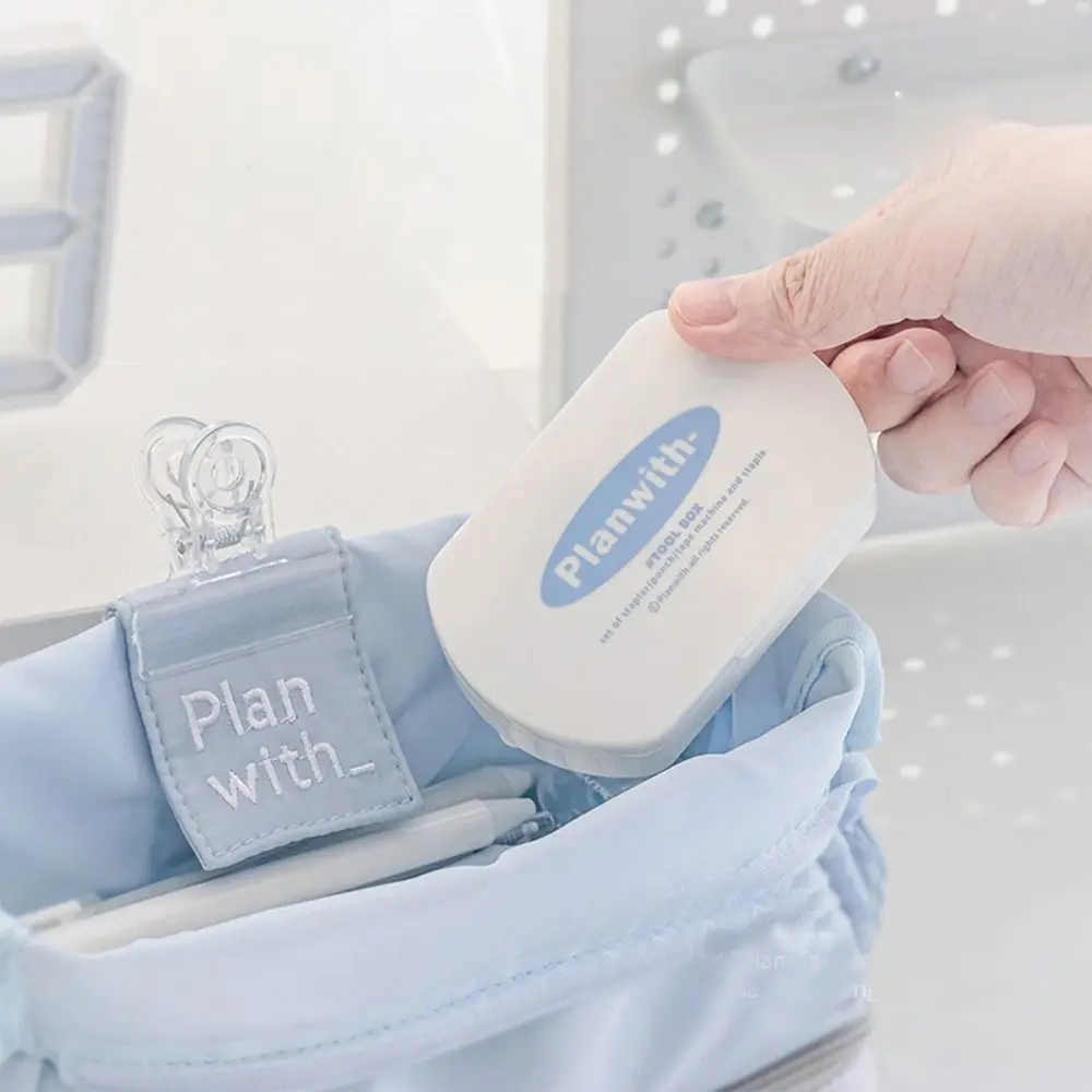 Korean Portable Mini Punch Stapler Kit DIY Crafts Handcraft Scrapbook Tools Set INS Punch Machine Kit Student