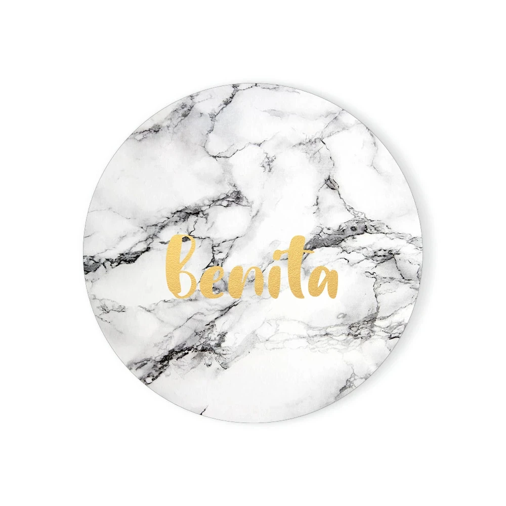 Personalised Custom Name Print Marble Coasters Customised Gift Marble Style Ceramic Coaster Sets Housewarming Room Bar Decor
