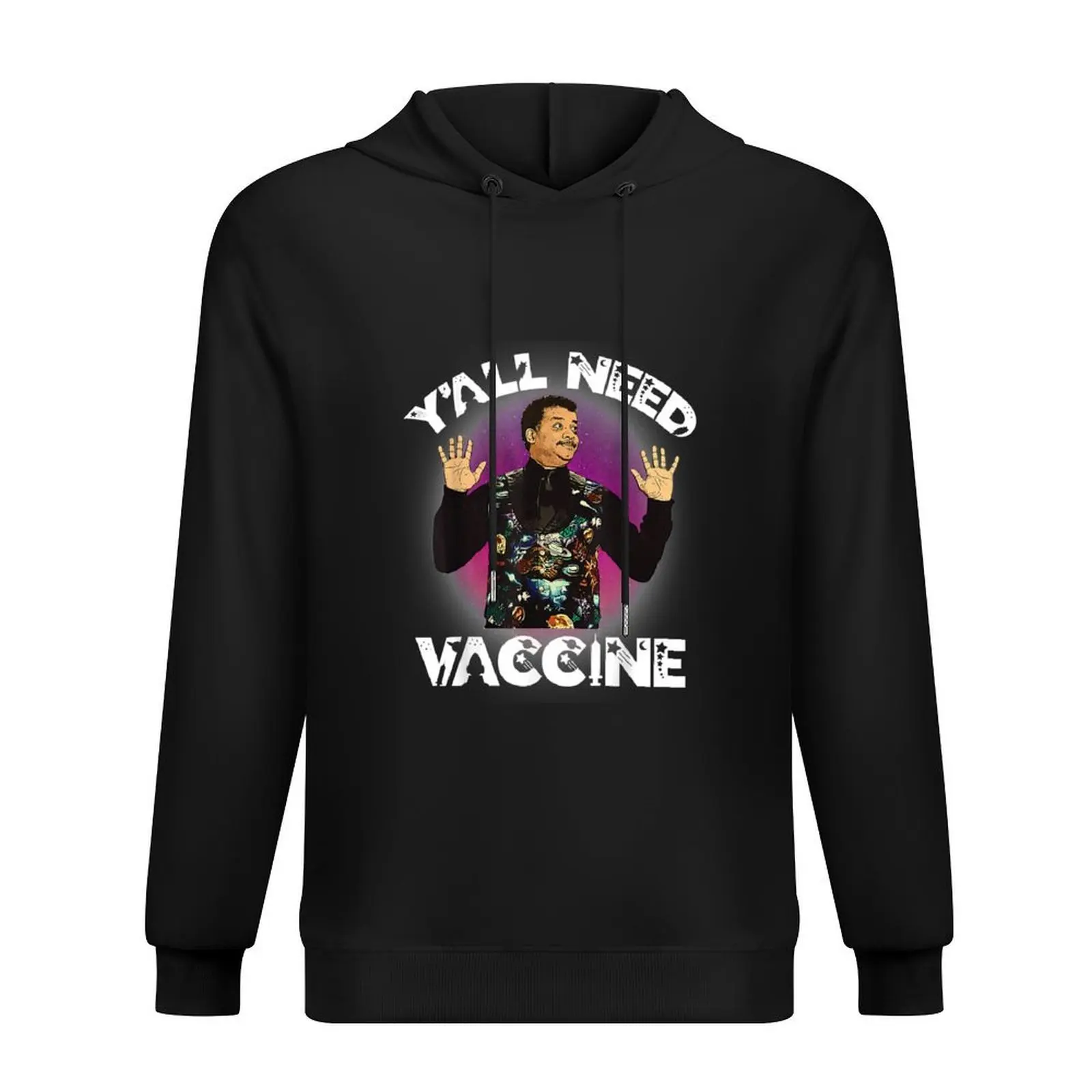 

Neil deGrasse Tyson Y’All Need Vaccine Vaccination Science Hoodie mens clothing japanese style hoodie oversize