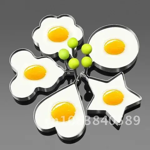 Utensilios de cocina de acero inoxidable, molde para huevos fritos, pan, fruta y verdura, decoración creativa para el desayuno, accesorios para niños, 1 piezas