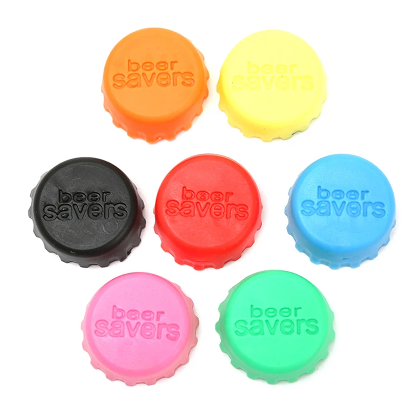 6Pcs Creative Home Candy Color Silicone Fresh Wine Bottle Caps Red Wine Stoppers Beer Bottle Caps Bar Tools