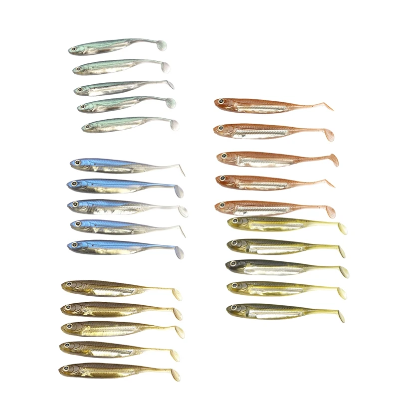 Soft Fish Bait Silicone Bait Simulated Soft Fish Suitable For Bass, Catfish, Pike And Mandarin Fish