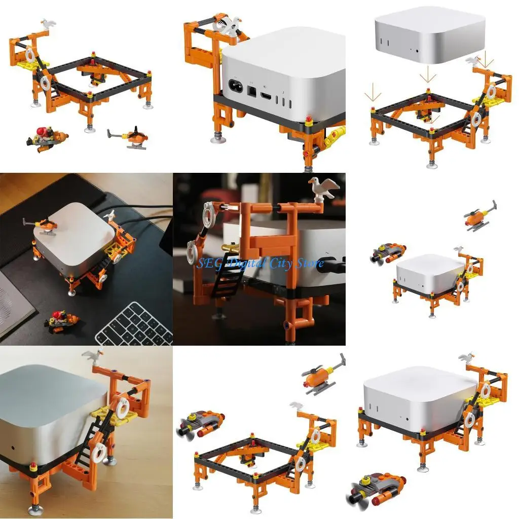 

U75B Computer Holder Stand Удобный доступ для Mini Desktop Computer Open Structure