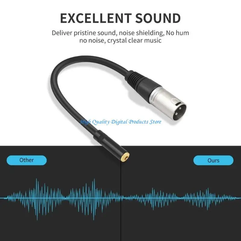 

U2JE Stereo 3.5mm Female to 3Pin Male Adapter Cord Microphones Speaker Cable